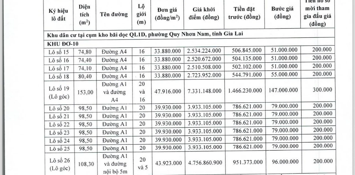 Đấu giá đất khu gara Quyền 75m2 bên Bệnh viện Quốc tế Quy Nhơn - Ảnh 1