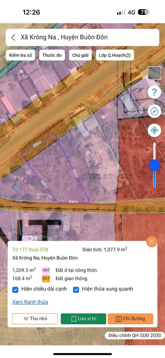Bán đất 400m2 mặt tiền Tỉnh lộ 1, Uông Lăng, 2,3 tỷ - Ảnh thu nhỏ 3