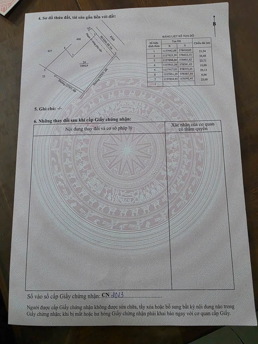 Bán đất 1.240m² có 200m² thổ ở Hiệp Thạnh, Long An - Ảnh thu nhỏ 4