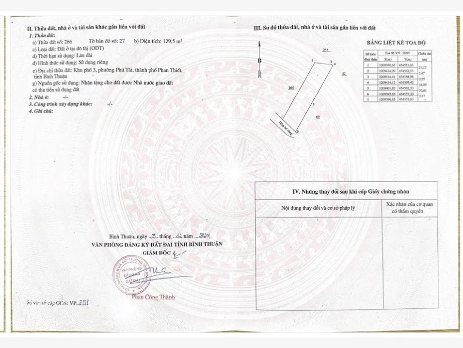 Bán 129,5m2 thổ cư trung tâm Phan Thiết giá chỉ 1,6 tỷ, tặng dãy trọ hoạt động tốt - Ảnh thu nhỏ 5