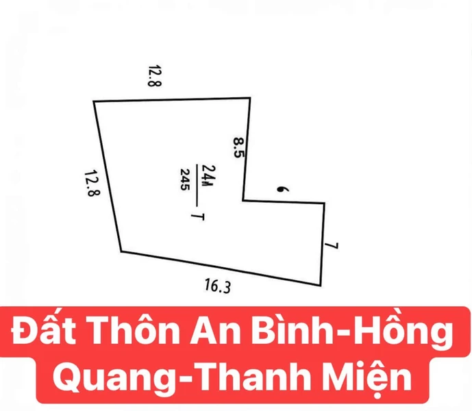 Bán đất 245m² thổ cư tại An Bình, Thanh Miện, Hà Đông - 1,2 tỷ