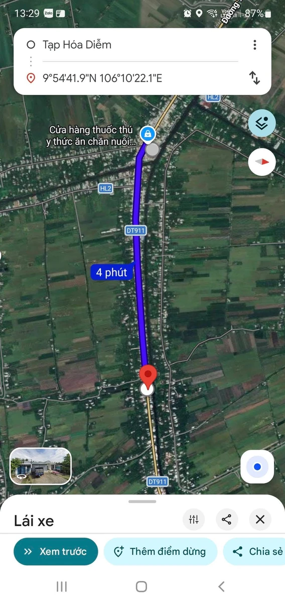 Bán đất mặt tiền Tỉnh lộ 911, Càng Long, 238m², giá 999 triệu - Ảnh thu nhỏ 3