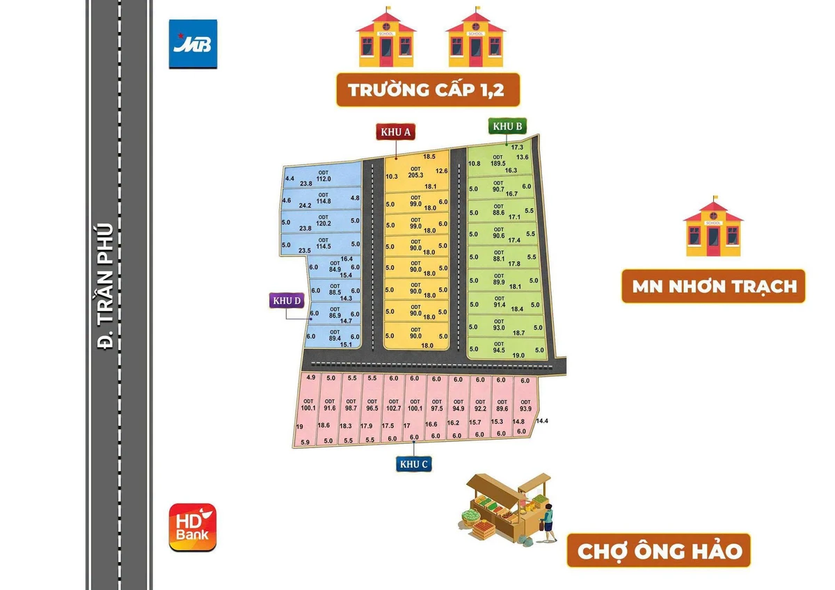 Bán đất Phước Thiền Nhơn Trạch Đồng Nai 90-102m² sổ riêng 1,7-1,8 tỷ - Ảnh thu nhỏ 5