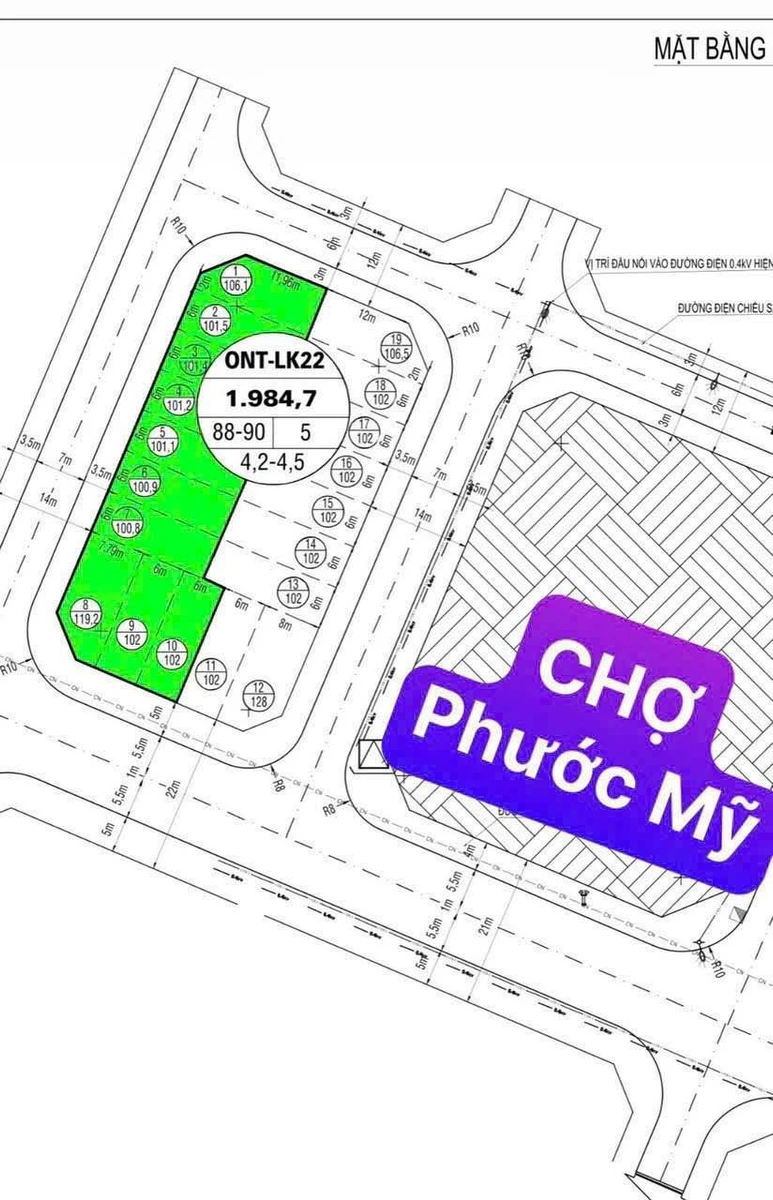 Bán đất 102m2 sát chợ Phước Mỹ Quy Nhơn Tây 725 triệu - Ảnh 1