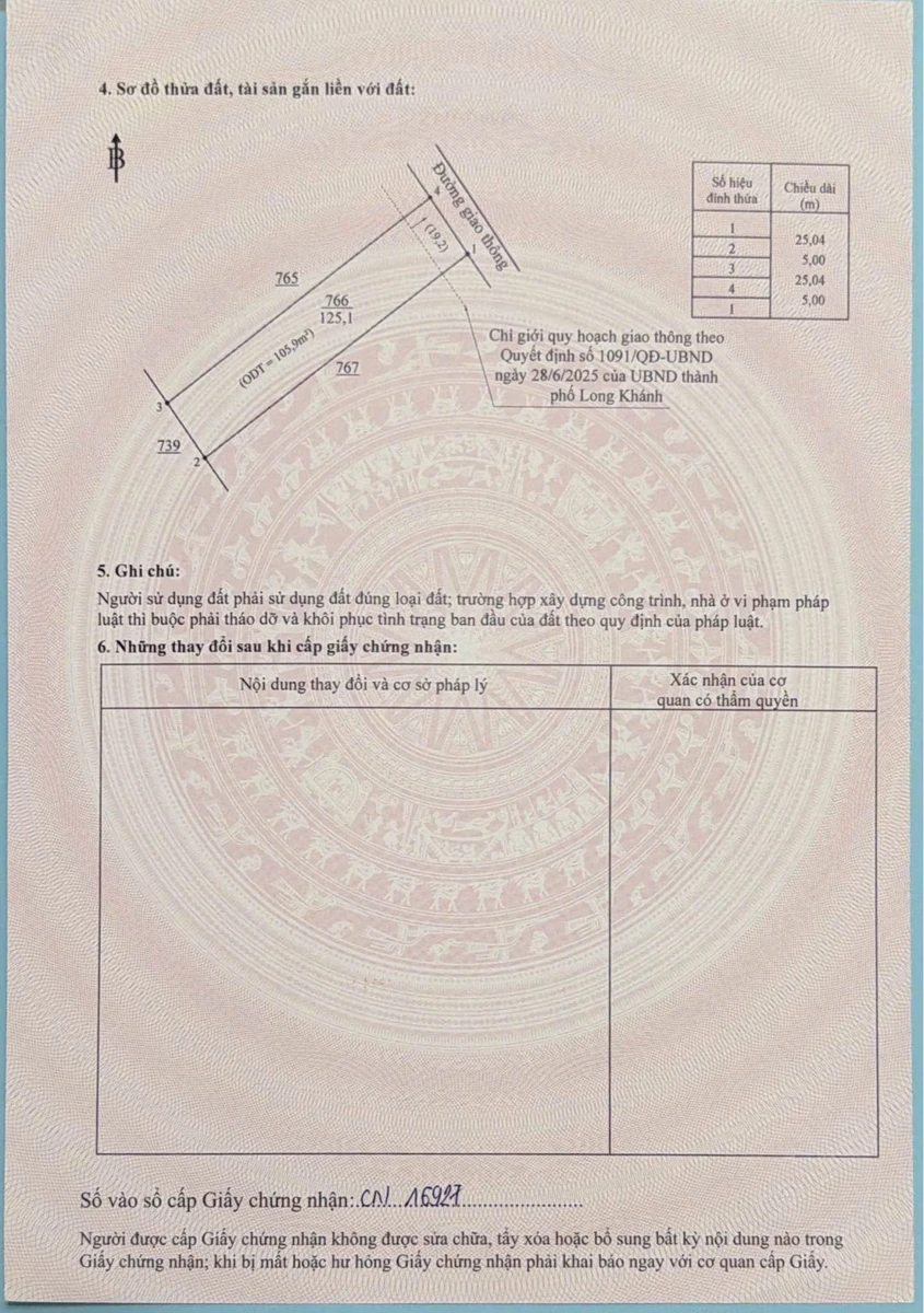 Bán lô đất trung tâm Phường Bình Lộc, Đồng Nai, 5x25 và 5x40 - Ảnh thu nhỏ 4