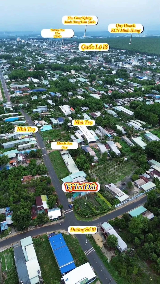 Bán 2 lô đất mặt tiền 6m x 37m, 100m² giá 1 tỷ 1 Minh Hưng - Ảnh thu nhỏ 2