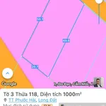 Quá rẻ tách đôi được - xã Phước Hải - 1000m2 - 20x50m gần biển - Ảnh thu nhỏ 4