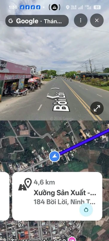 Bán nhà mặt tiền Bời Lời Tây Ninh 155m² 2,5 tỷ