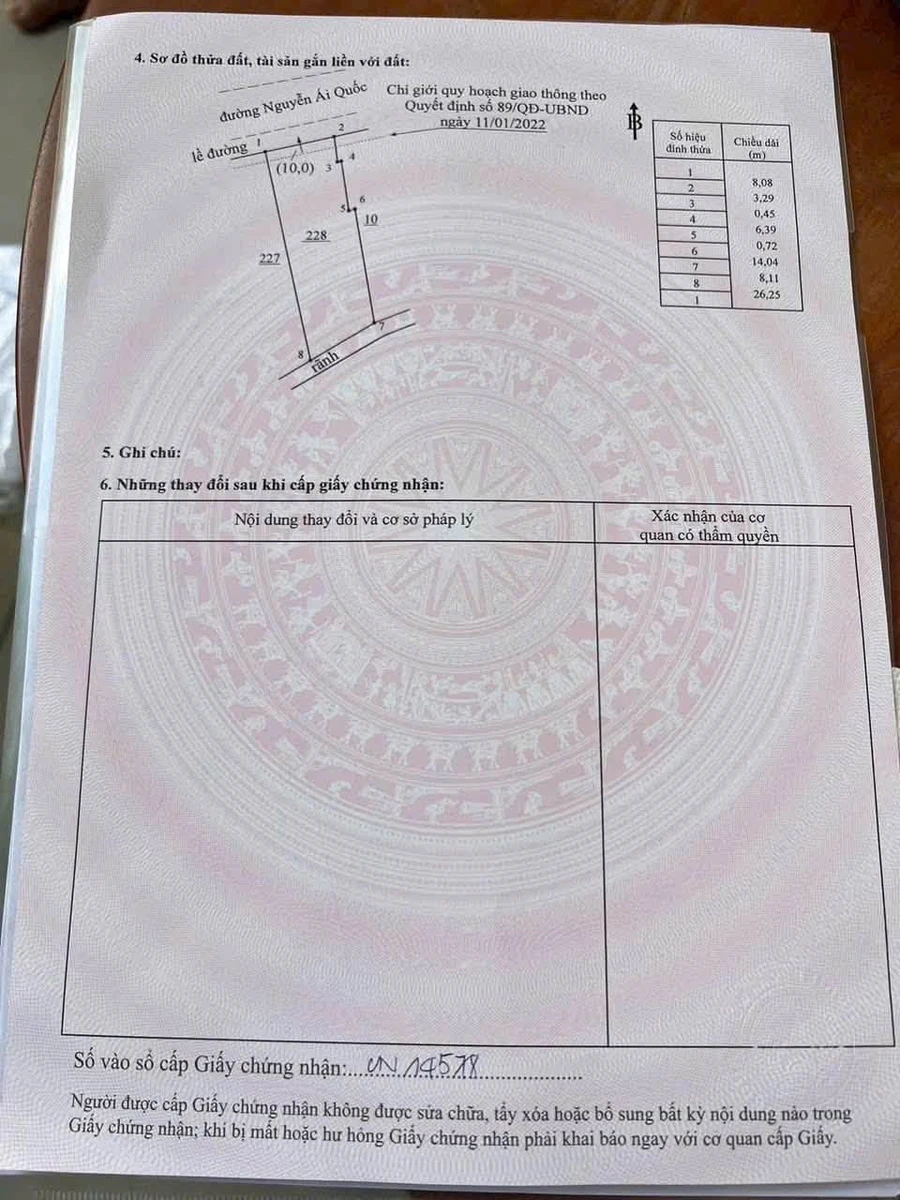 Bán mặt tiền Nguyễn Ái Quốc, Tam Hiệp, Biên Hòa 199,6m2 - 17 tỷ - Ảnh thu nhỏ 2
