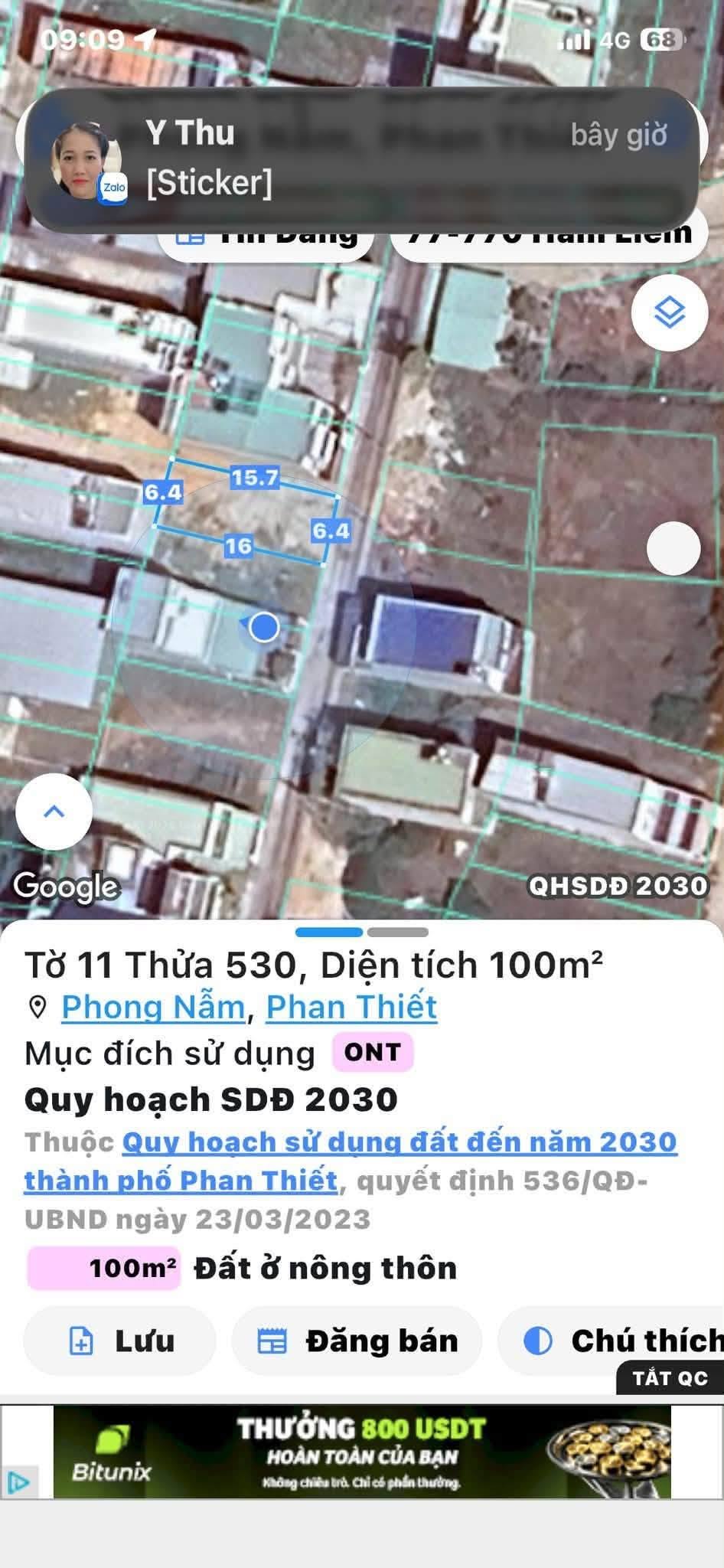 Bán đất Phan Thiết 100m2, gần Lê Duẩn, 1 tỷ 800 triệu - Ảnh thu nhỏ 4