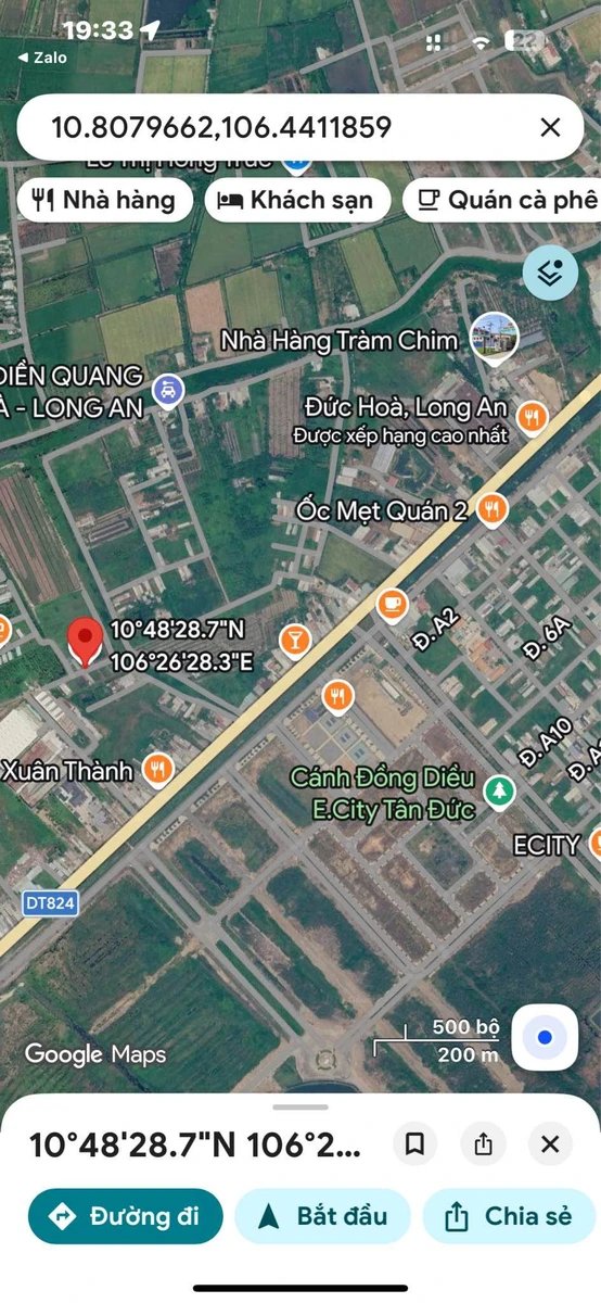 Bán đất 120m² Xã Hựu Thạnh Long An, gần E-City, 1 tỷ 1 - Ảnh 1