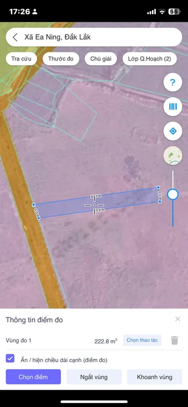 Bán đất mặt tiền Long An 19.671 m², 200 triệu/công nhadathaian
