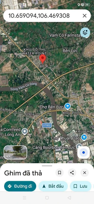 Bán nền góc 2 mặt tiền 80m2 Bến Lức Tây Ninh 2 tỷ