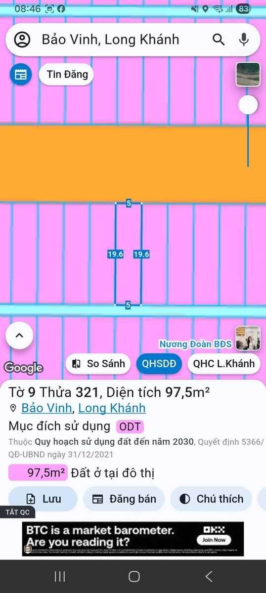 Bán 2 nền đất liền kề Long Khánh 98m² 1 tỷ 900 triệu - Ảnh 1