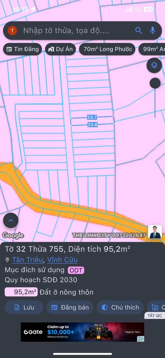 Bán lô đất thổ cư 96m² Tân Triều, Biên Hòa 1,55 tỷ - Ảnh thu nhỏ 5