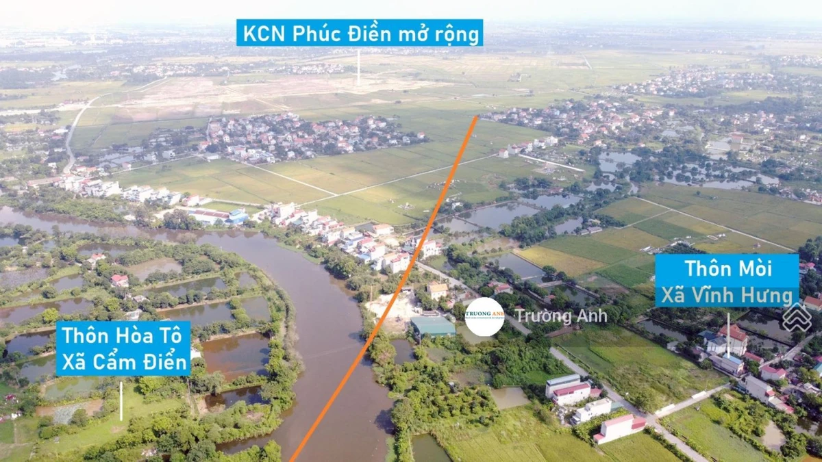 Mở bán KCN Phúc Điền mở rộng - Xã Vĩnh Hưng - Bình Giang - Hải Dương. Diện tích 8000m2. 2,7tr/m2 - Ảnh 1