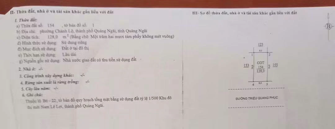 Bán nhà mặt tiền 3PN 128m² Triệu Quang Phục - Ảnh thu nhỏ 2