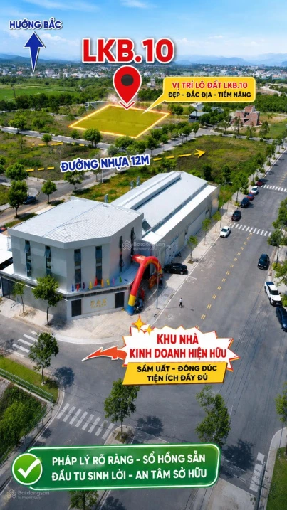 Em cần bán Lô đất LKB.10 tại Khu dịch vụ hỗn hợp VSIP Quảng Ngãi Giá 1,2 tỷ chiết khấu 50 triệu - Ảnh 1