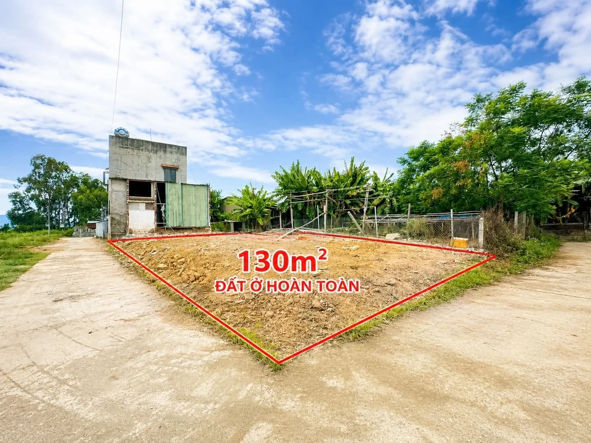 Bán đất 130m2 sổ sẵn hai mặt tiền Đại Hiệp - Ảnh 1