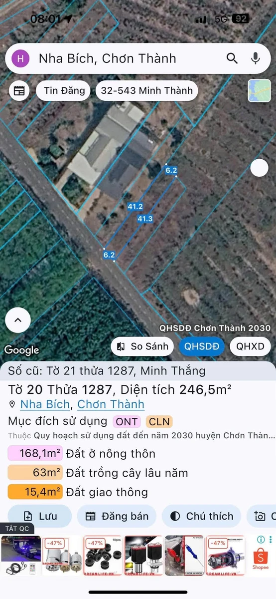 Bán đất mặt tiền 6m x 40m Minh Thắng, Bình Dương - Ảnh thu nhỏ 5