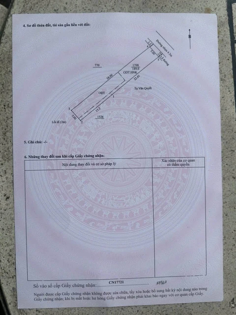 Bán đất 2 lô liền kề hẻm 322 Huỳnh Văn Luỹ, Phú Lợi, giá từ 3,4 tỷ - Ảnh thu nhỏ 4