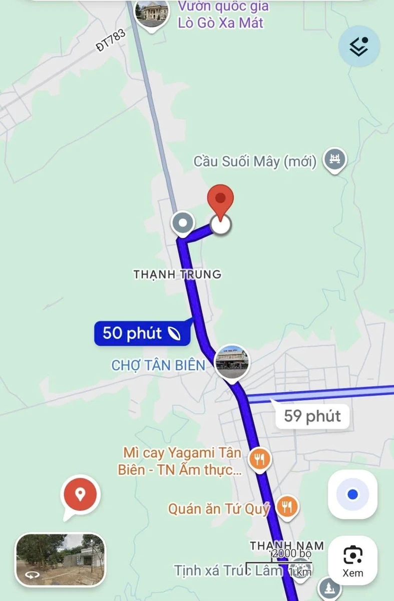 Bán 17.296m² đất mặt tiền Tân Biên, Tây Ninh 55tr/m² - Ảnh thu nhỏ 3