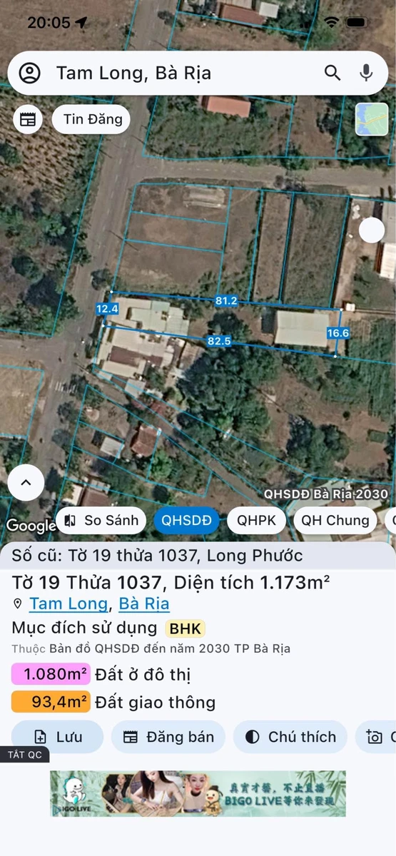 Bán đất mặt tiền Hương Lộ 2, Bà Rịa, 1.173 m² - 4,5 tỷ - Ảnh thu nhỏ 2