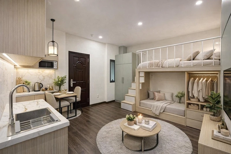 Bán nhà 1 trệt 1 lầu 60m2, 3PN, đường ô tô, phường Trấn Biên (Quang Vinh cũ), Đồng Nai xn476
