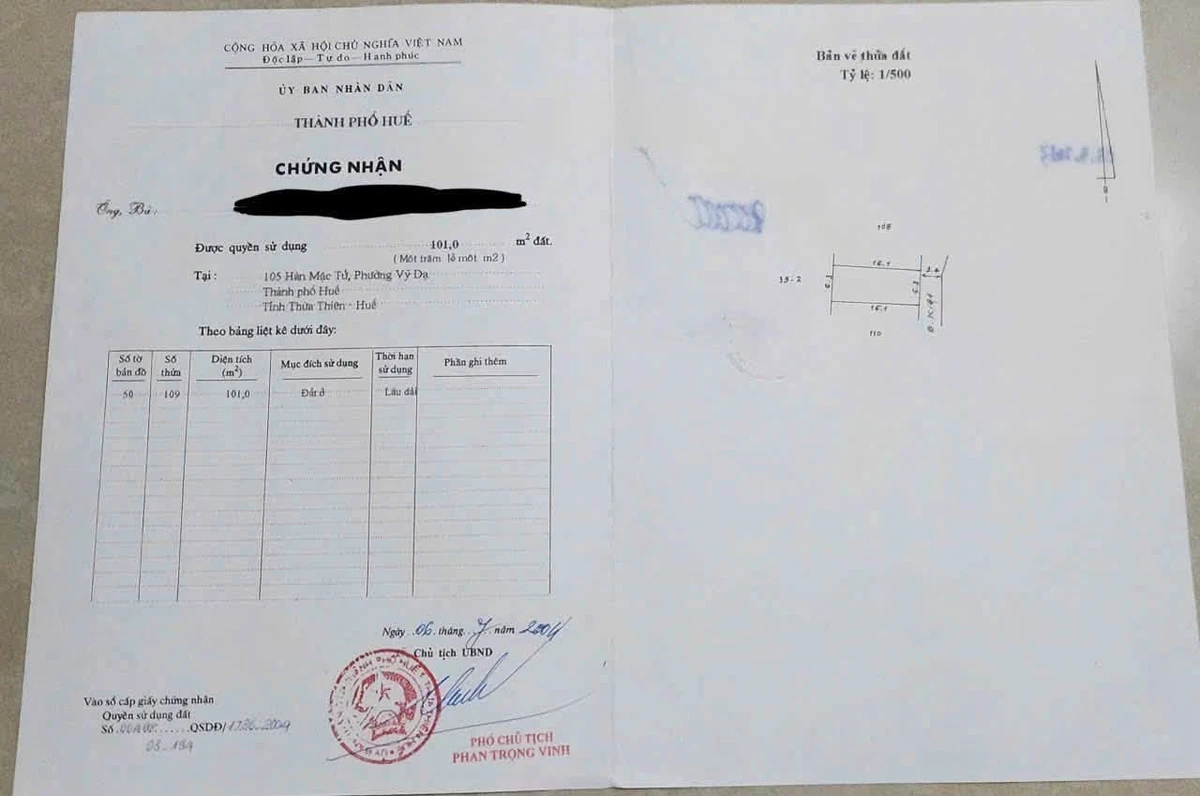 Bán đất kiệt Hàn Mặc Tử Huế 105m2, 2,95 tỷ - Ảnh thu nhỏ 3