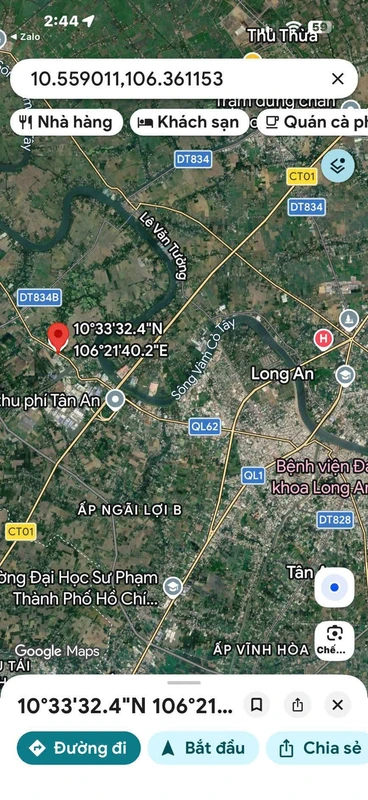 Bán đất mặt tiền Quốc lộ 62 Mỹ An 4000m2, 15.2 tỷ