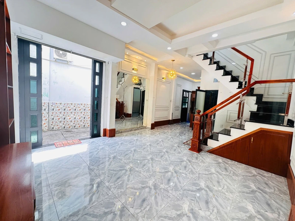 Bán nhà hẻm chợ Bình Đông Quận 8, 5x9m, 1 trệt 1 lầu 3PN 3WC, sổ hồng riêng - Ảnh thu nhỏ 4