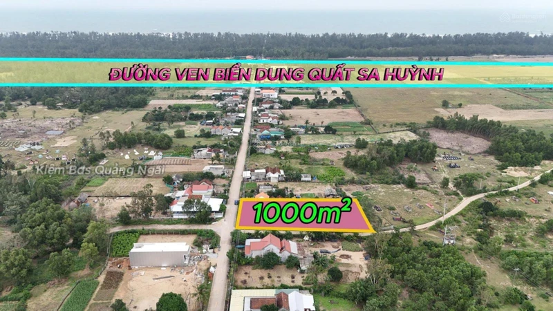 Bán đất biển Đức Minh Mộ Đức, vườn 1000m2 200m2 TC, cách biển chưa đến 1km, 3 tỷ thương lượng