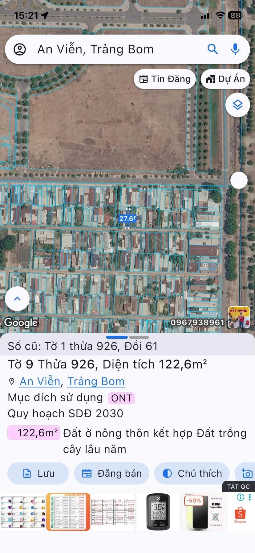 Bán đất vườn 126m² Ngô Trảng Bom 1 tỷ 299 triệu - Ảnh 1
