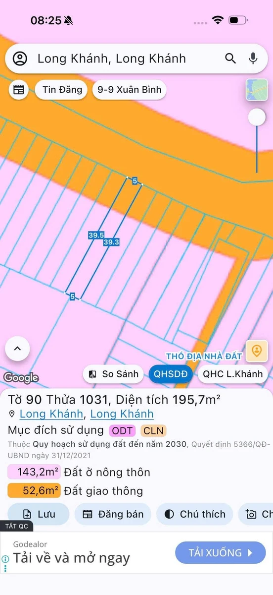 Bán đất mặt tiền Nhựa Điễu Xiển Long Khánh 200m² 2 tỷ - Ảnh thu nhỏ 2