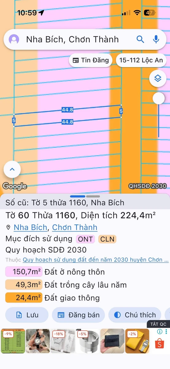 Bán đất Nha Bích Chơn Thành Bình Phước 100m² 300 triệu - Ảnh thu nhỏ 3