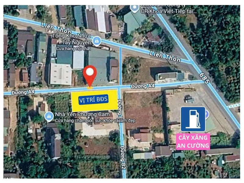 Bán 5 lô đất thổ cư Đường A4 Buôn Ma Thuột, 90m² giá 1,55 tỷ