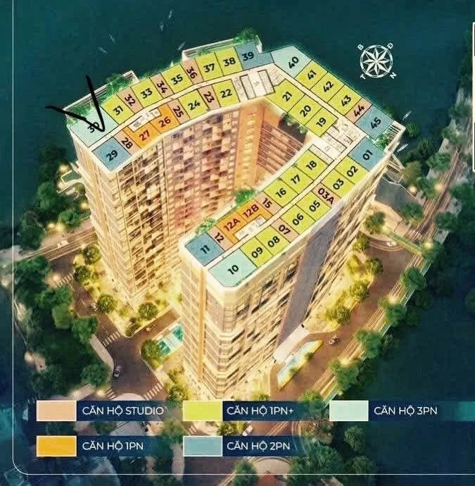 Bán căn hộ 3PN 114,8m² The Charm Nha Trang 7,863 tỷ - Ảnh 1