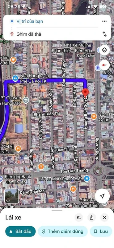 Bán đất mặt tiền Hoàng Bích Sơn 100m2 Phan Thiết