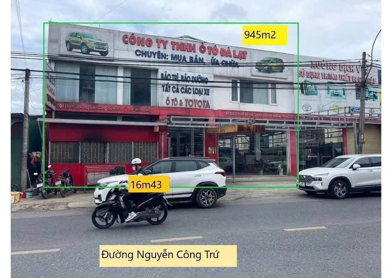 Bán lô đất 2 mặt tiền Nguyễn Công Trứ, Đà Lạt, 800m2, 75 tỷ