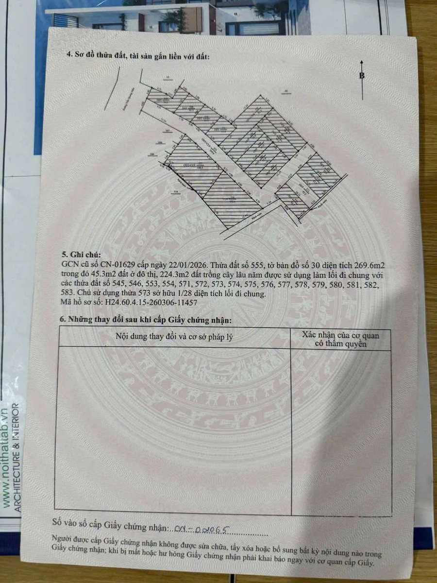 Bán 2 lô đất liền kề hơn 42m2 ngõ phố Trần Quang Diệu, Hải Tân, TP Hải Dương - Ảnh thu nhỏ 4