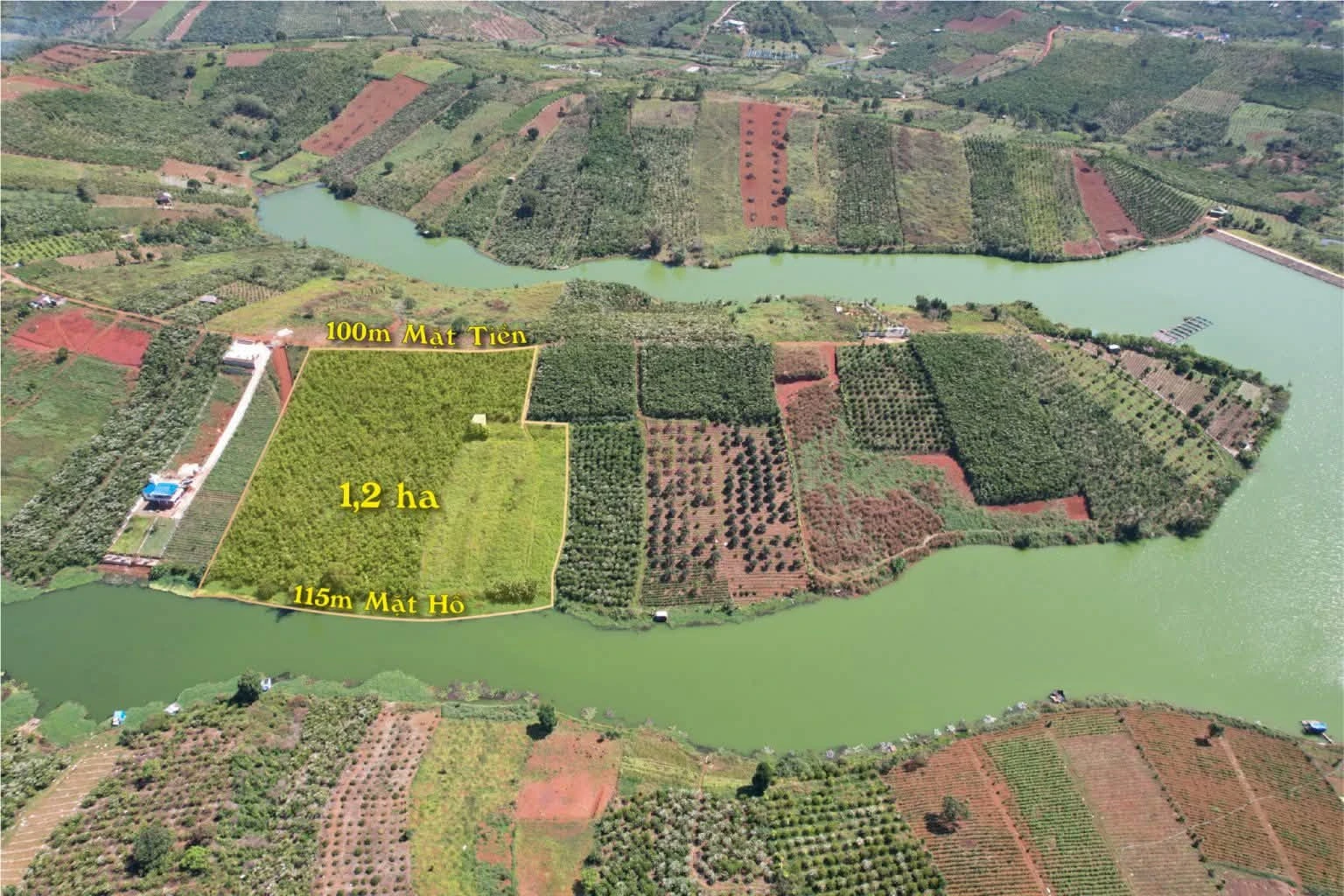 Bán đất 1,2 hecta Bảo Lộc view hồ 16,6 tỷ - Ảnh 1