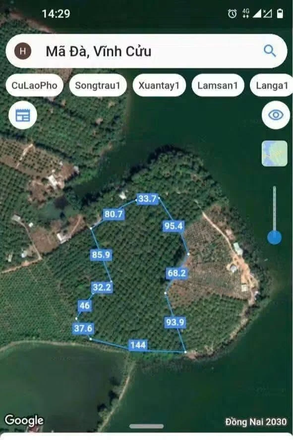 Bán đất vườn 3,3 hecta giáp Hồ Trị An, Đồng Nai - Ảnh 1