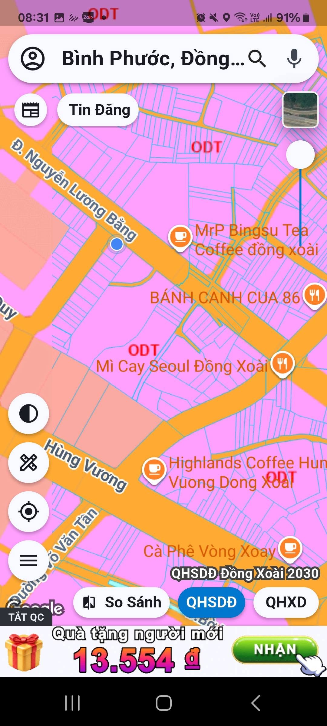 Bán lô đất 2 mặt tiền Nguyễn Lương Bằng Đồng Nai 260,7m2