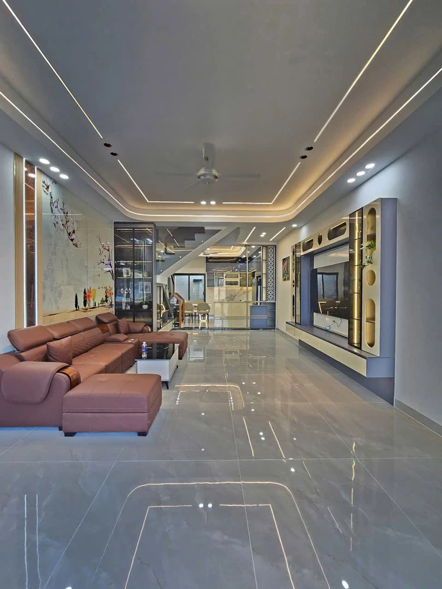 Bán nhà hoàn công 77,6m2, 4PN 5WC, mặt tiền kinh doanh An Phú, Thuận An - Ảnh thu nhỏ 3