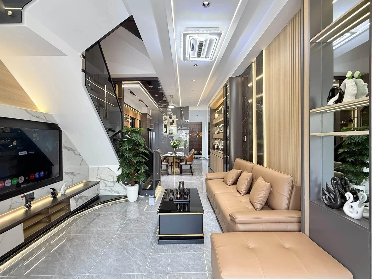 Bán nhà 1 trệt 2 lầu 4x16 (64m2) 4PN 4WC tặng full nội thất tại Thuận An, Bình Dương - Ảnh thu nhỏ 4