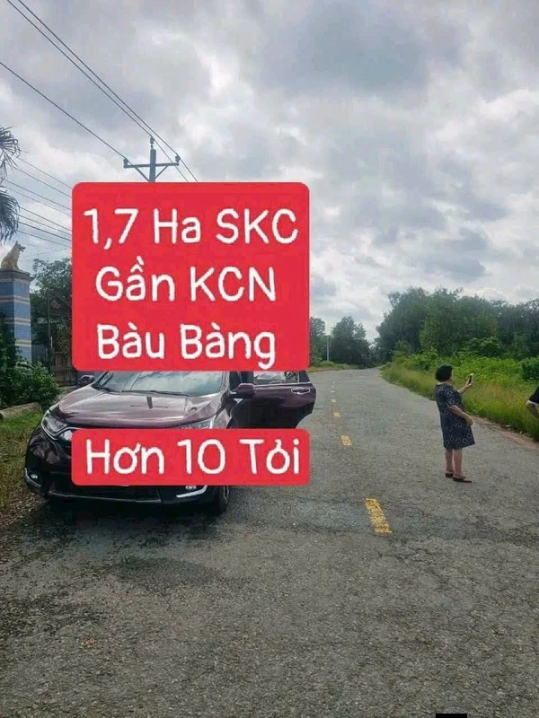 Bán đất 16.379 m² mặt tiền 70 m, SKC gần KCN Bàu Bàng Bình Dương