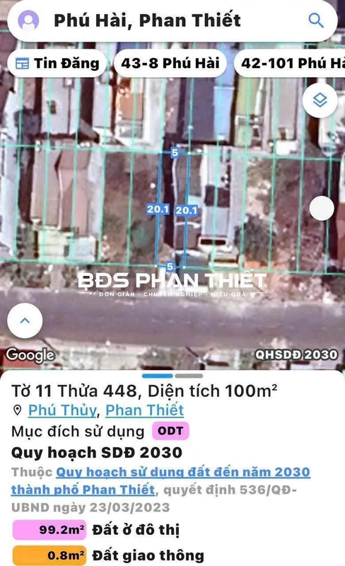 Bán nhà 1 trệt 1 lầu mặt tiền Hoàng Bích Sơn 100m2, 4.6 tỷ ở Phan Thiết