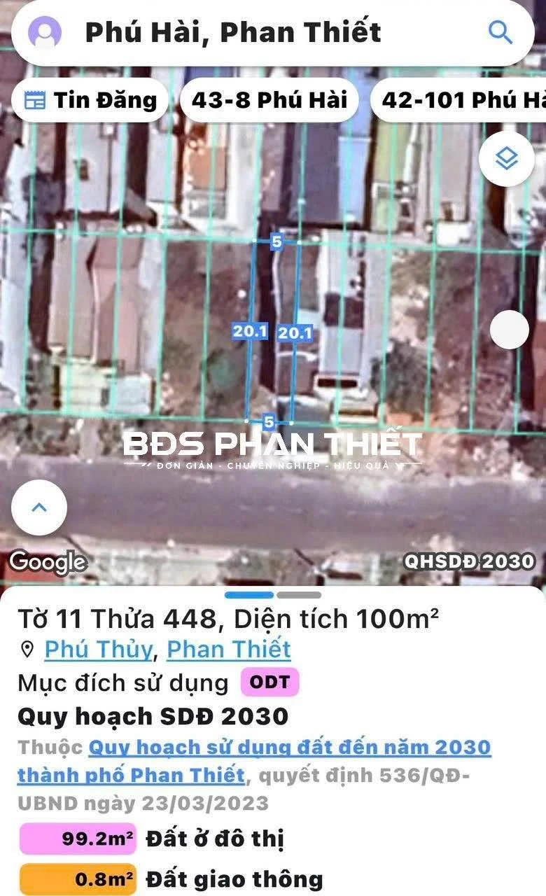Bán nhà 1 trệt 1 lầu mặt tiền Hoàng Bích Sơn 100m2, 4.6 tỷ ở Phan Thiết - Ảnh 1