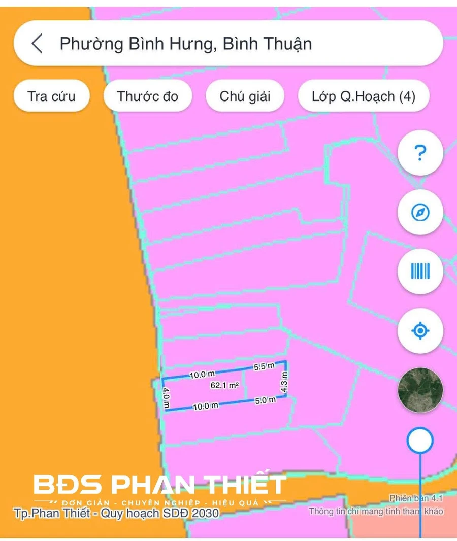 Bán đất 2 mặt tiền Trần Hưng Đạo Phan Thiết 62m2 - Ảnh thu nhỏ 3