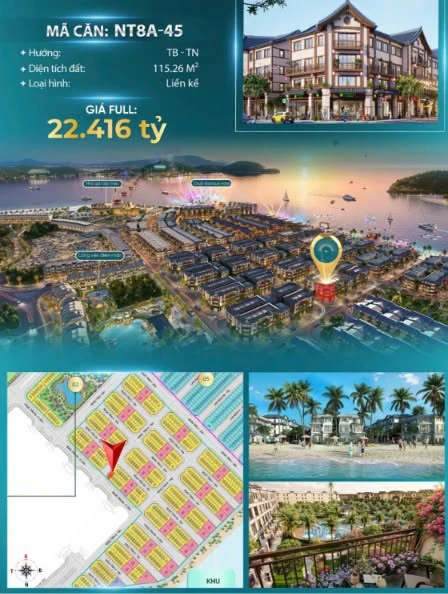 Bán biệt thự Vinhomes Pearl Bay Nha Trang 115m²